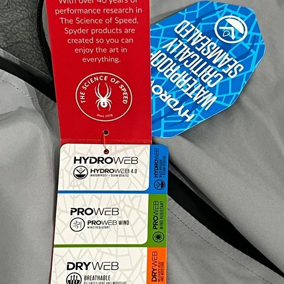 Spyder Men's Performance Jacket NWT Size L - Picture 5 of 8